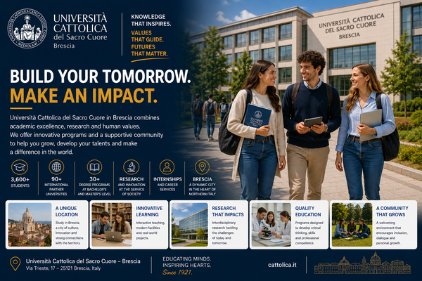 Catholic University of Brescia: education, languages, and humanities