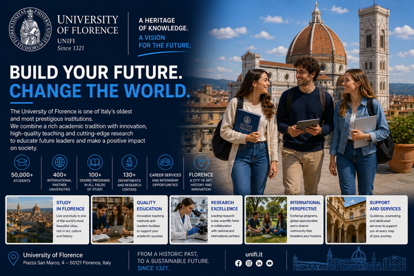 Universidad de Florencia, 80% de empleabilidad y 12% de estudiantes internacionales.
