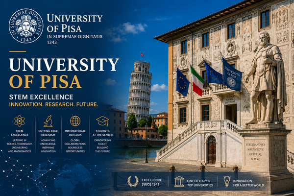 University of Pisa: QS 382, ​​CENSIS STEM Excellence