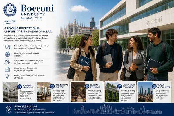 Bocconi University, Milan: Top 10 in Europe for Economics