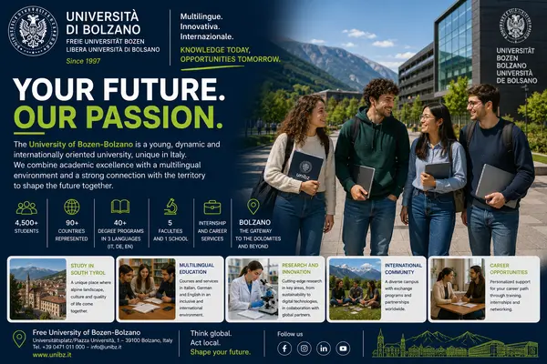 University of Bolzano (unibz): the most international in Italy