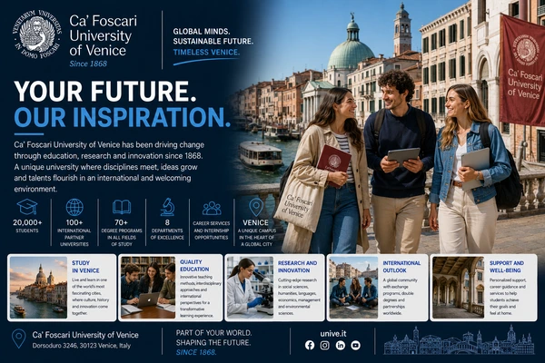 Ca’ Foscari University of Venice: Asian languages ​​and management at the world’s most beautiful university.