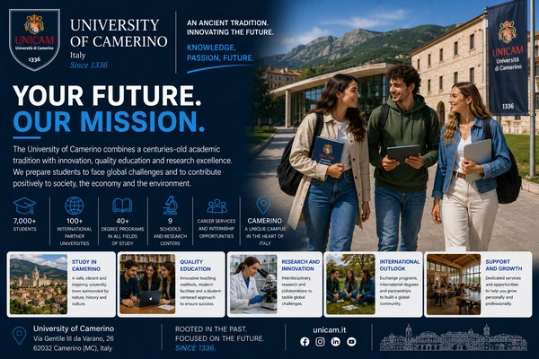 The University of Camerino, UNICAM: one of the oldest universities in Italy