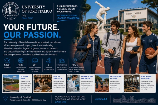 Universidad Foro Italico: la mejor universidad para las ciencias del motor y el deporte