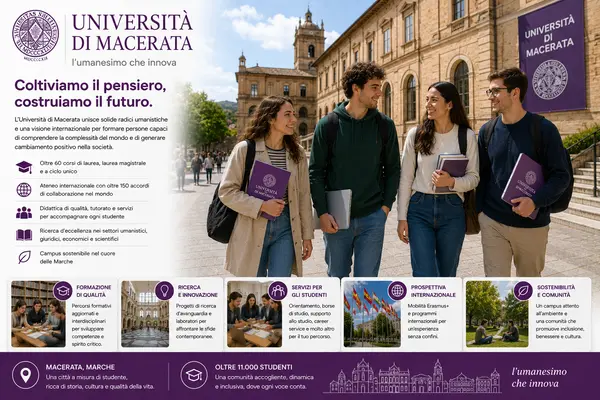 Universidad de Macerata: humanidades, derecho e idiomas.