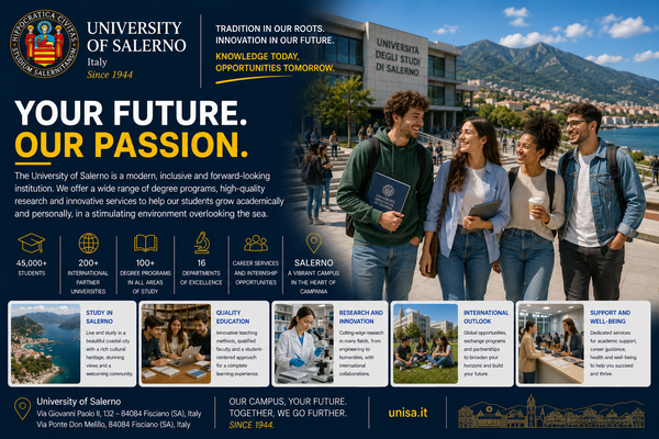 University of Salerno: the largest campus in Southern Italy