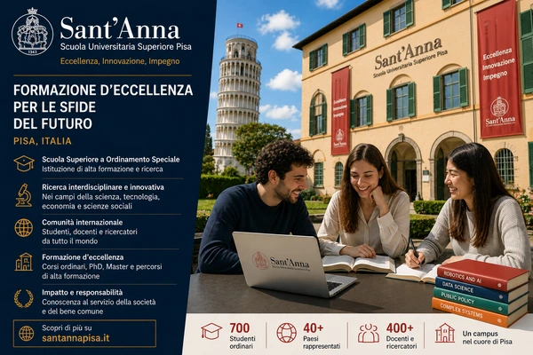 Scuola Sant’Anna Pisa: top 200 mondiale