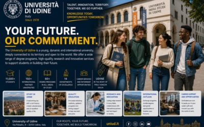 La Universidad de Udine en la encrucijada de Italia, Austria y Eslovenia.