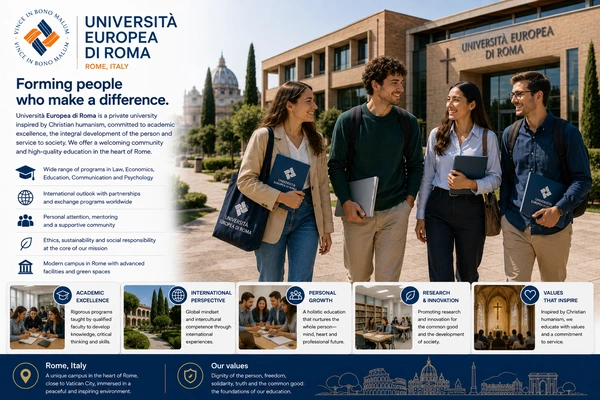 Universidad Europea de Roma: Ciencias Humanas, Comunicación y Psicología