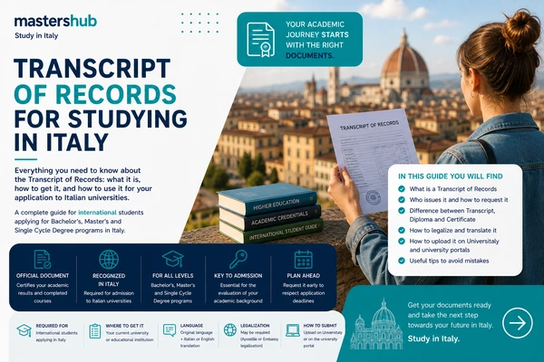 The Transcript of Records for University Studies in Italy